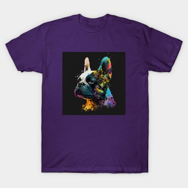 Colorful French Bulldog T-Shirt by Star Scrunch